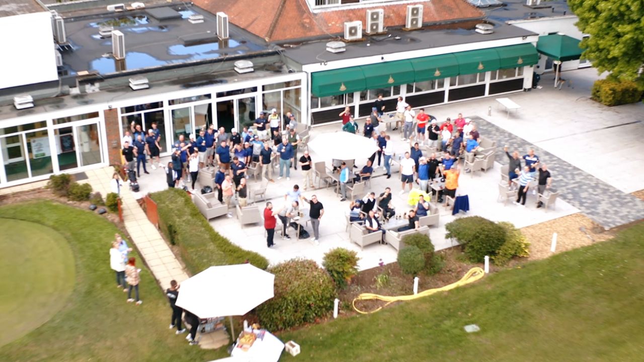 Aerial shot of Cavendish Professionals Golf Day